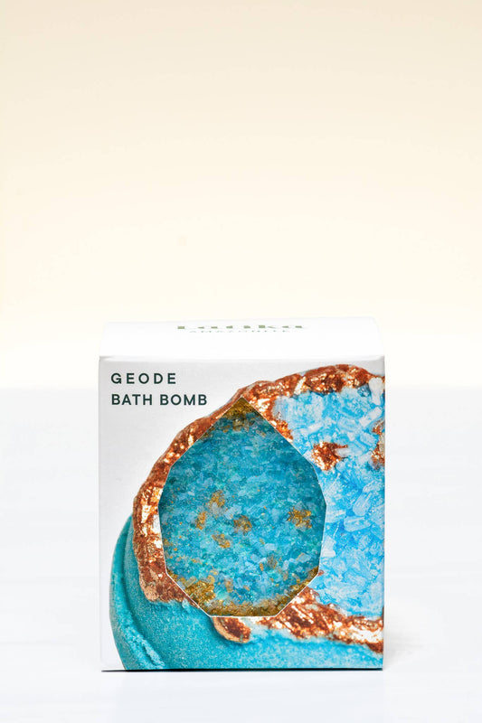 Amazonite Geode Bath Bomb – Ocean & Sea Salt Soak
