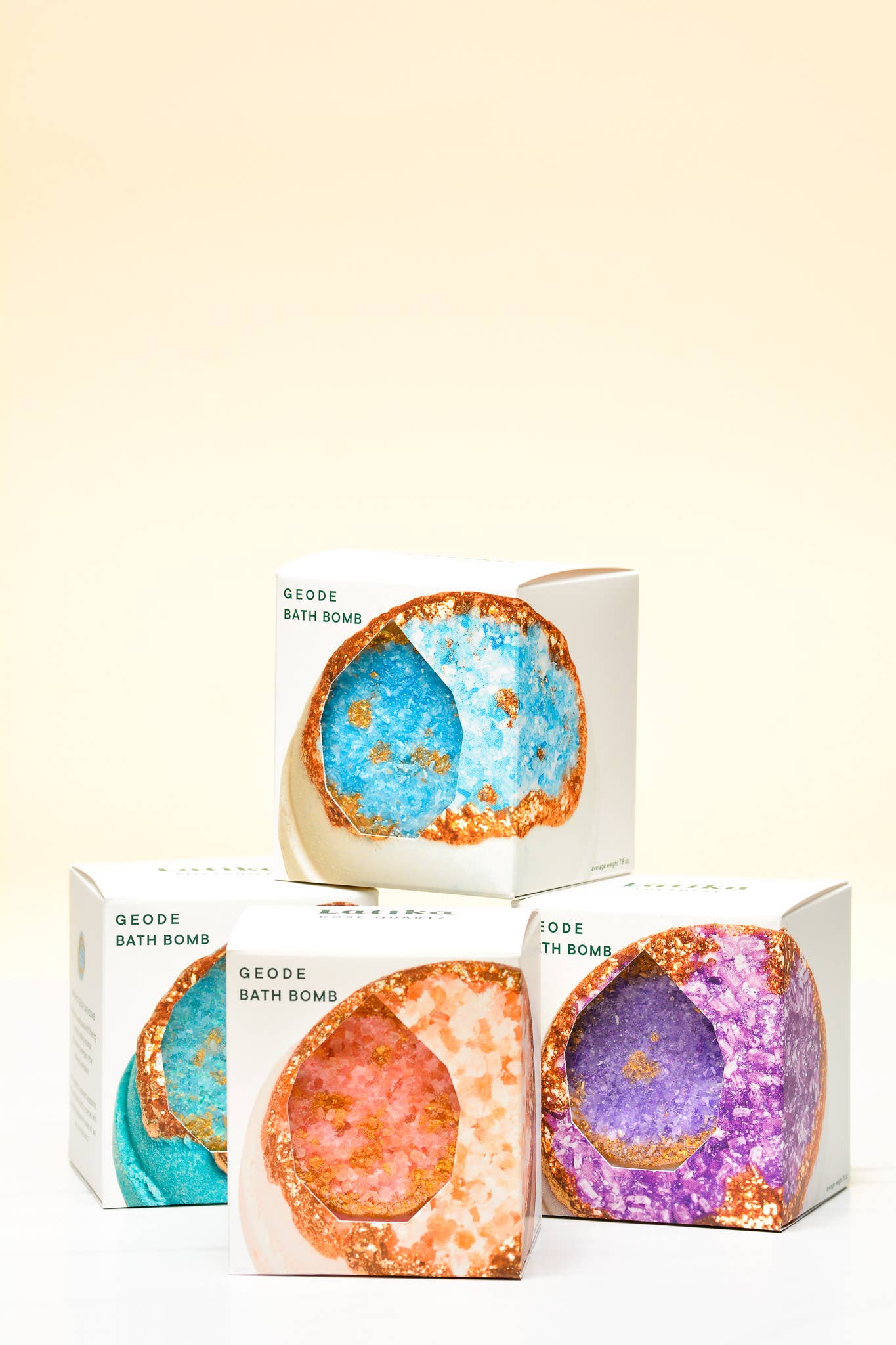 Amazonite Geode Bath Bomb – Ocean & Sea Salt Soak