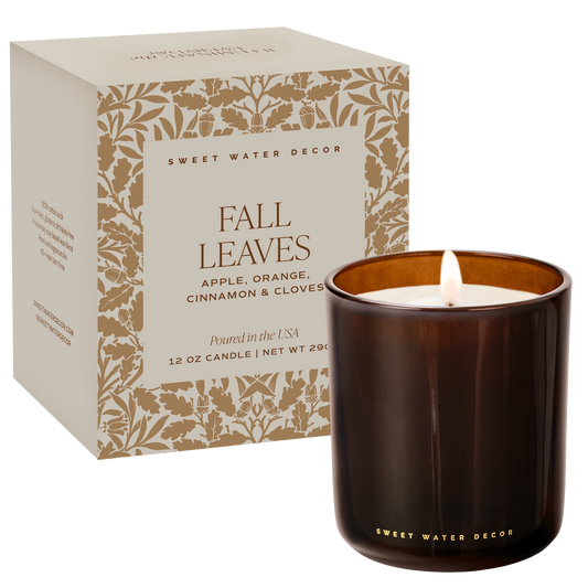 *NEW* Fall Leaves 12 oz Boxed Soy Candle - Fall Decor, Gifts