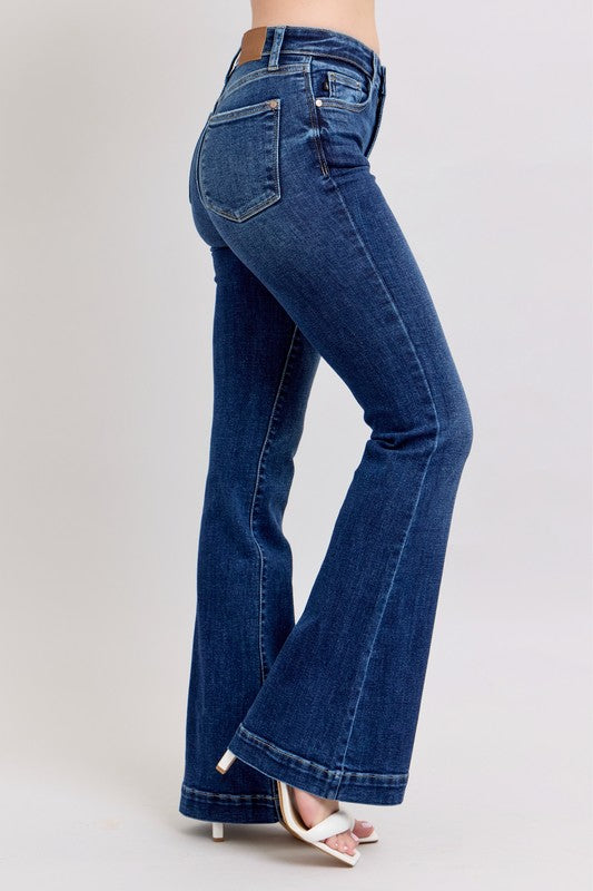 Judy Blue Dark Wash Trouser Flares