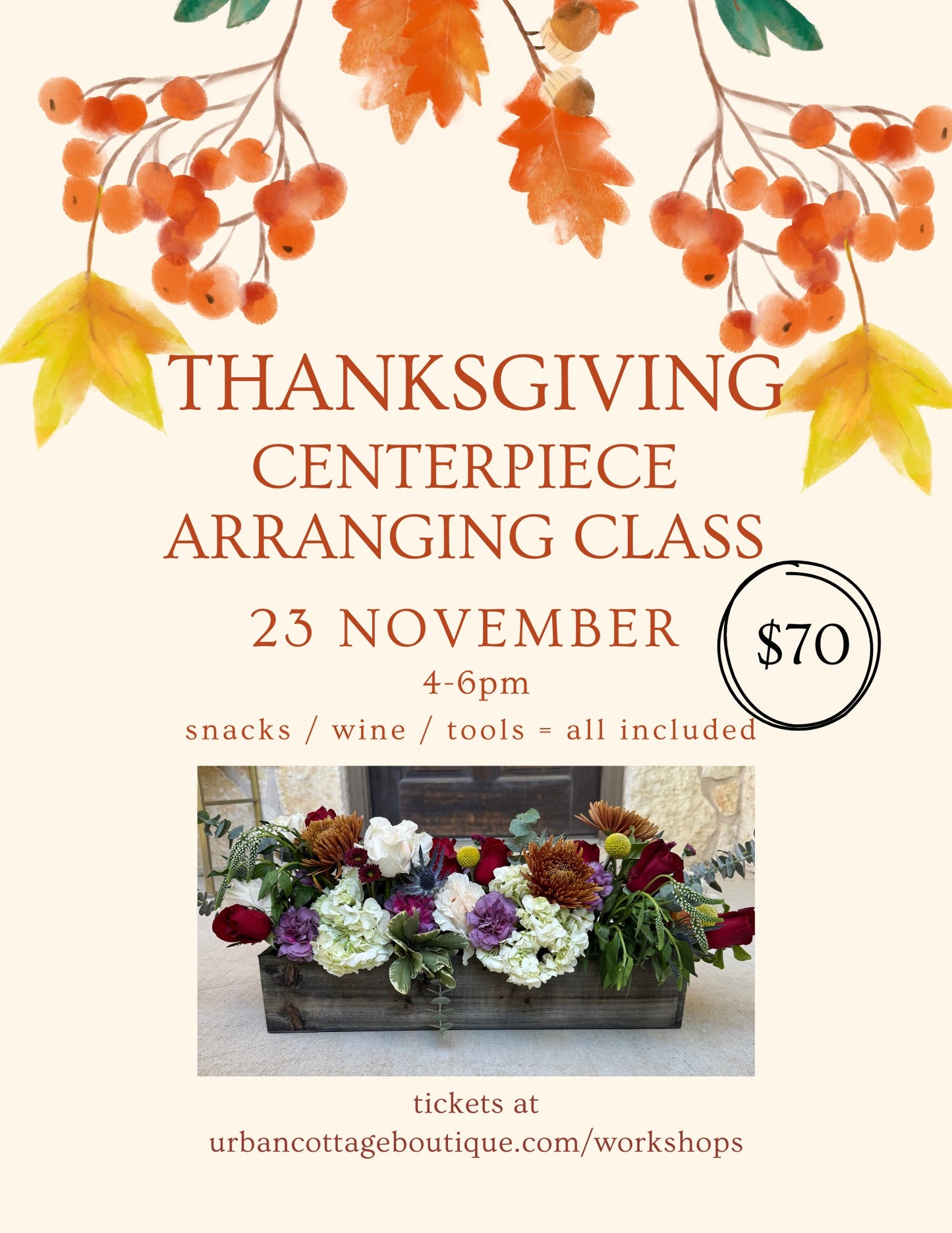 Thanksgiving Centerpiece Workshop