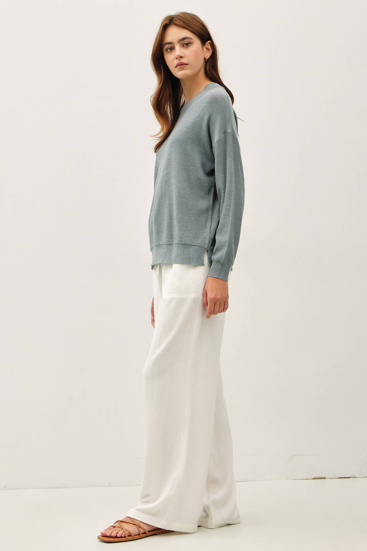 Soft Teal Lightweight Sweater