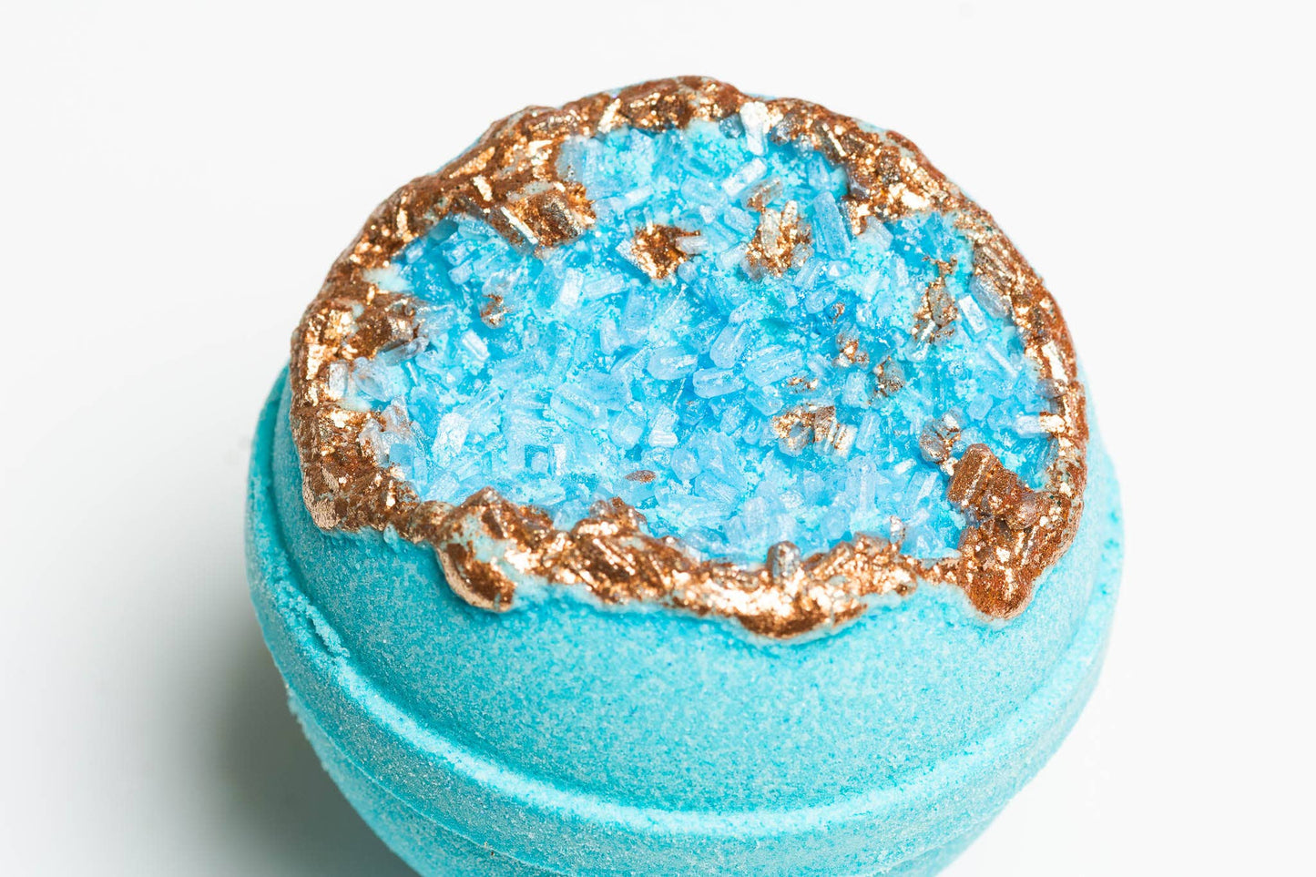 Amazonite Geode Bath Bomb – Ocean & Sea Salt Soak
