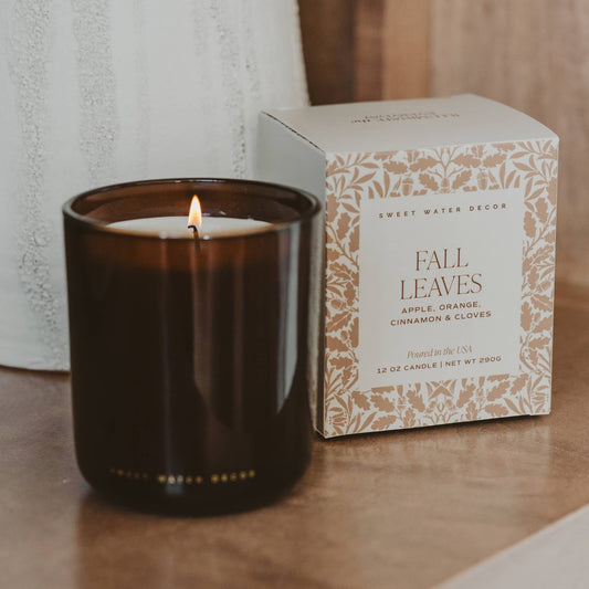 *NEW* Fall Leaves 12 oz Boxed Soy Candle - Fall Decor, Gifts