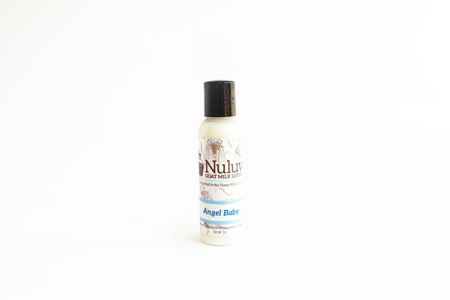 Nuluv Goat Milk Travel Size Lotion - 2oz bottle: Lavender, Black Dress