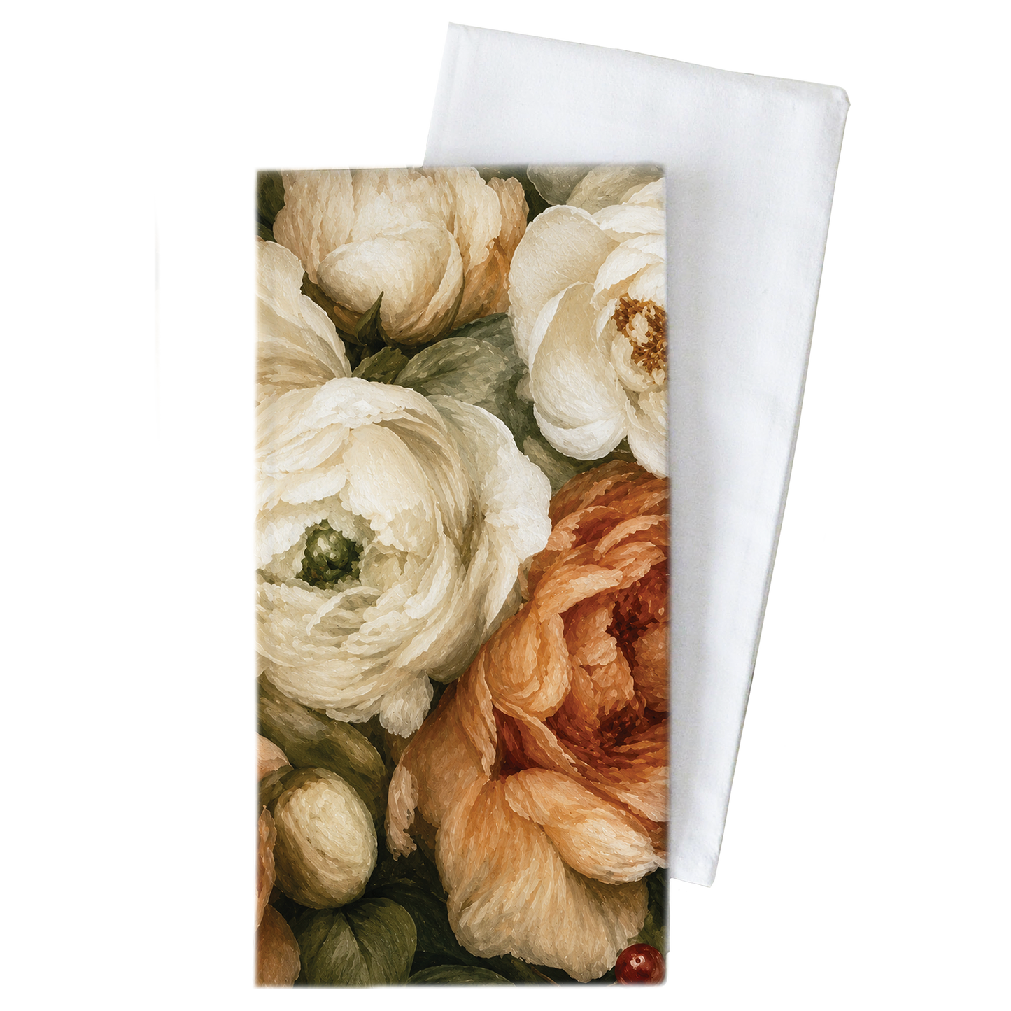Fall Florals Tea Towel