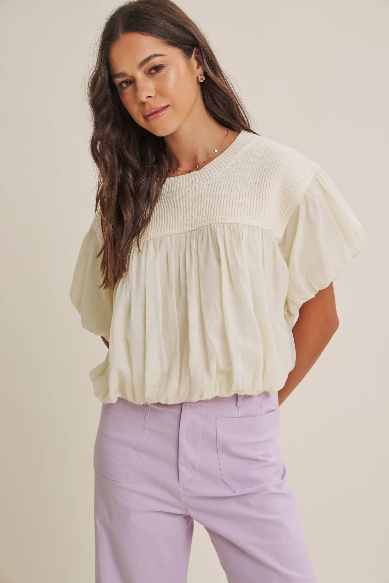SEASONLESS STRETCHY COTTON LINEN ANKLE PANTS WITH POCKETS