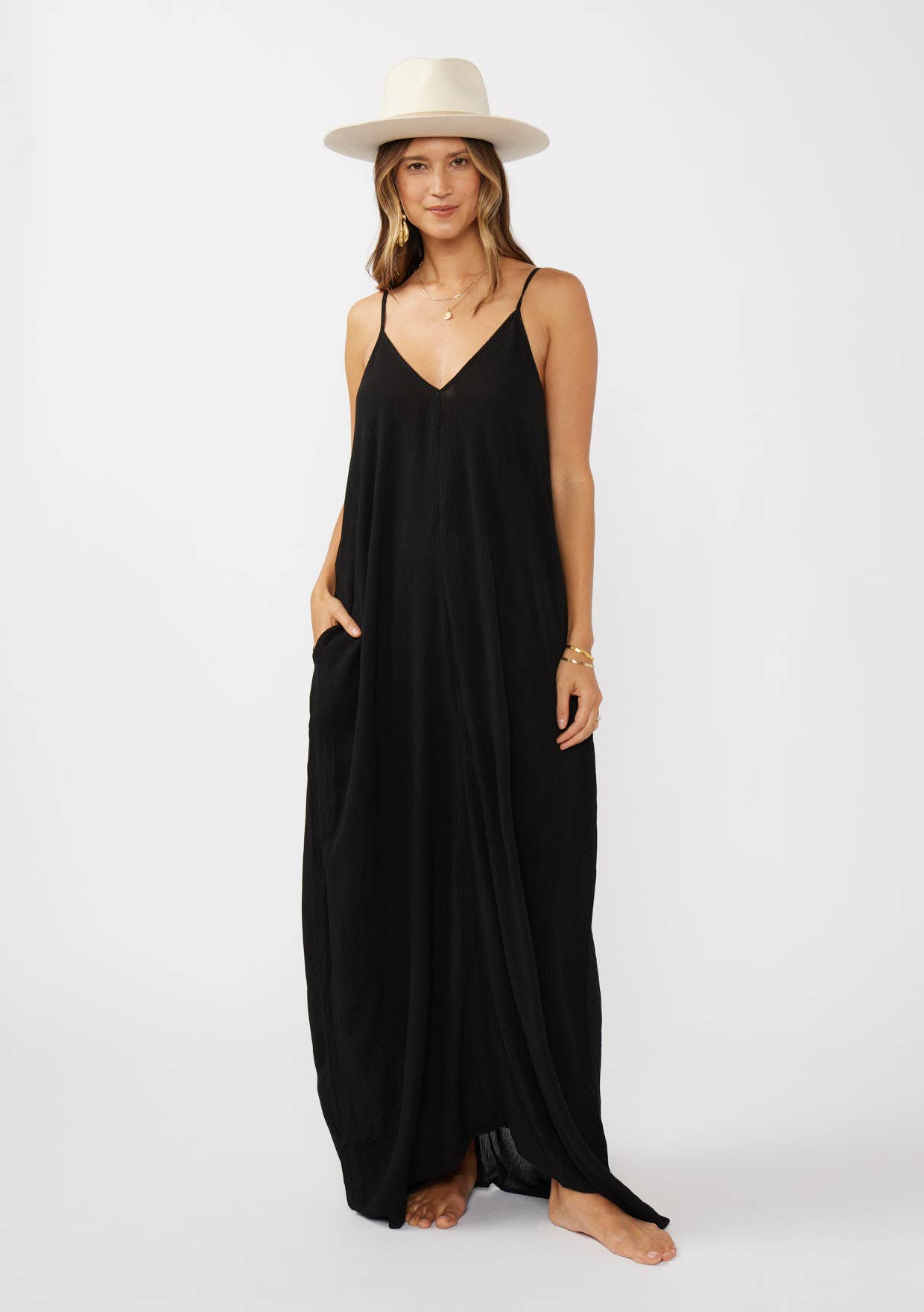 *Coming soon!* The Original V-Neck Cocoon Maxi Dress with Pockets