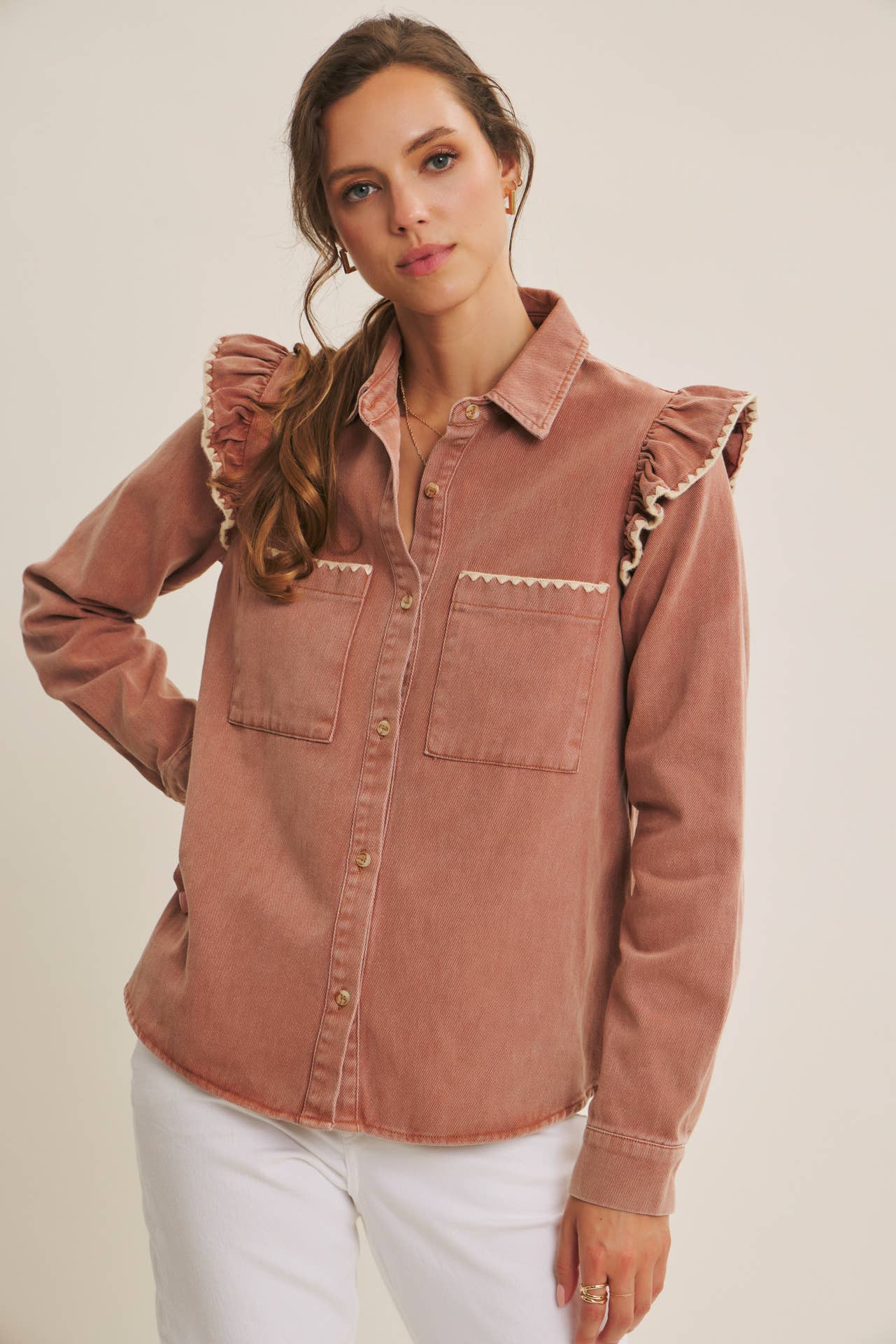 WESTERN STAPLE RUSTIC FLAIR MINERAL-WASHED TWILL SHACKET