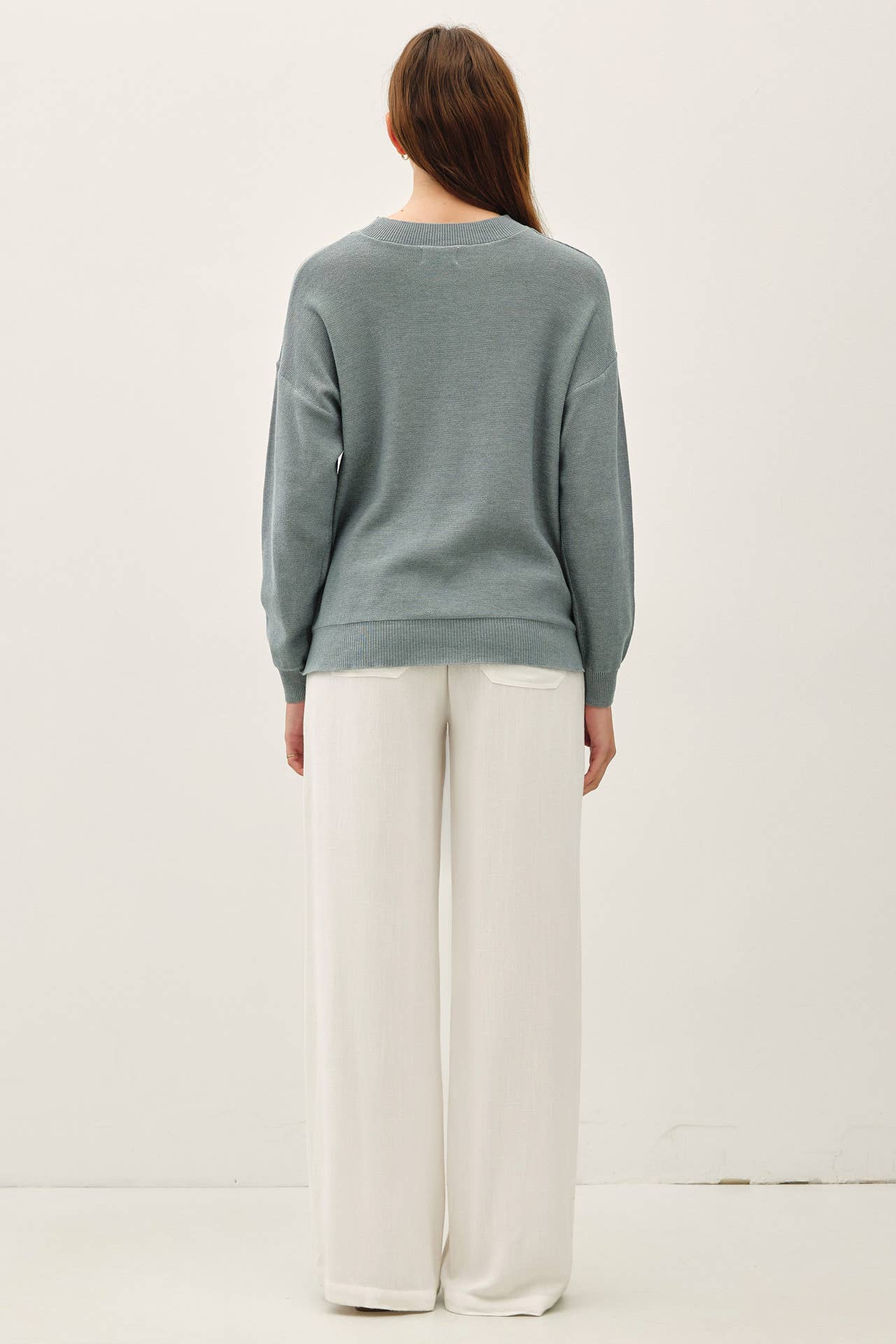 Soft Teal Lightweight Sweater