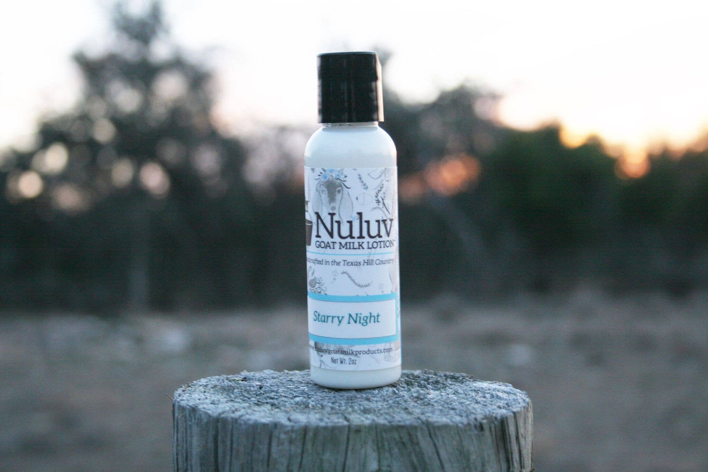 Nuluv Goat Milk Travel Size Lotion - 2oz bottle: Lavender, Black Dress