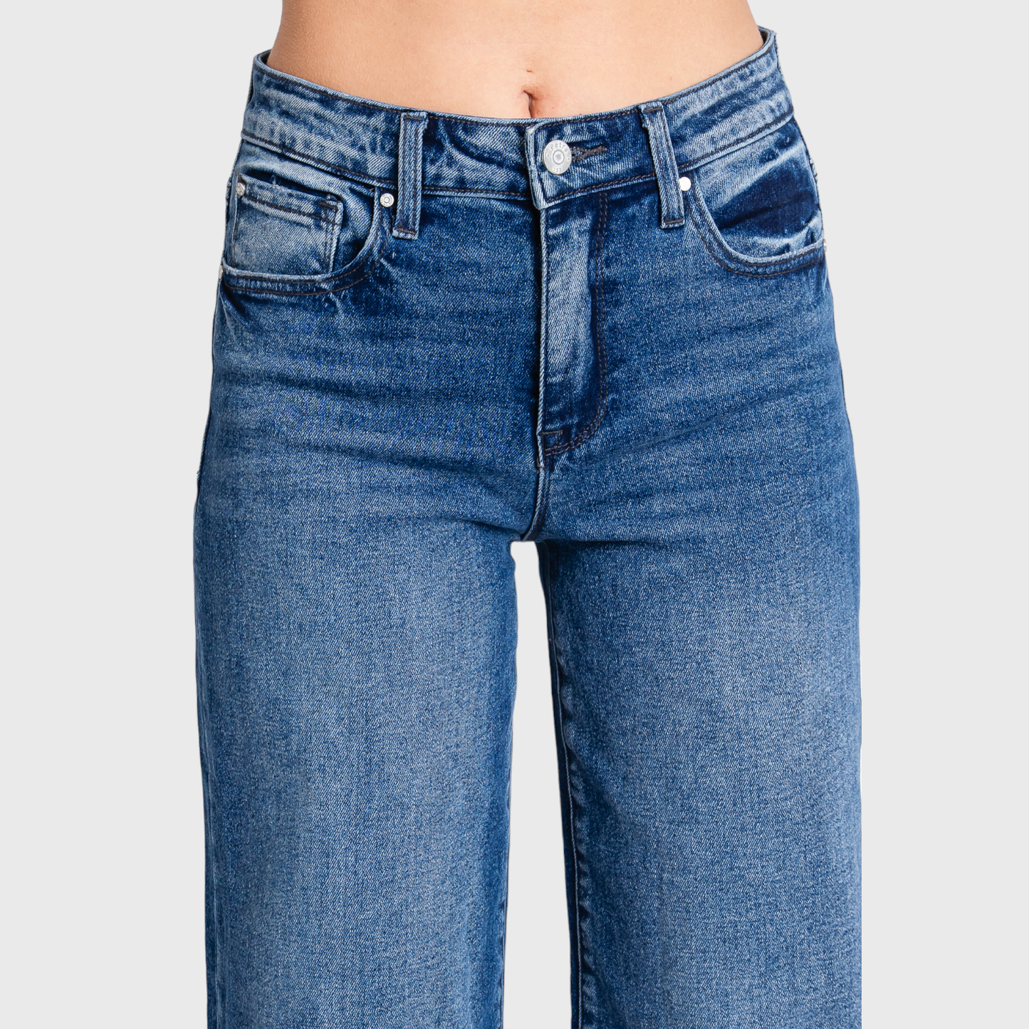 P1058W-DM HIGH RISE COMFORT STRETCH WIDE LEG JEANS