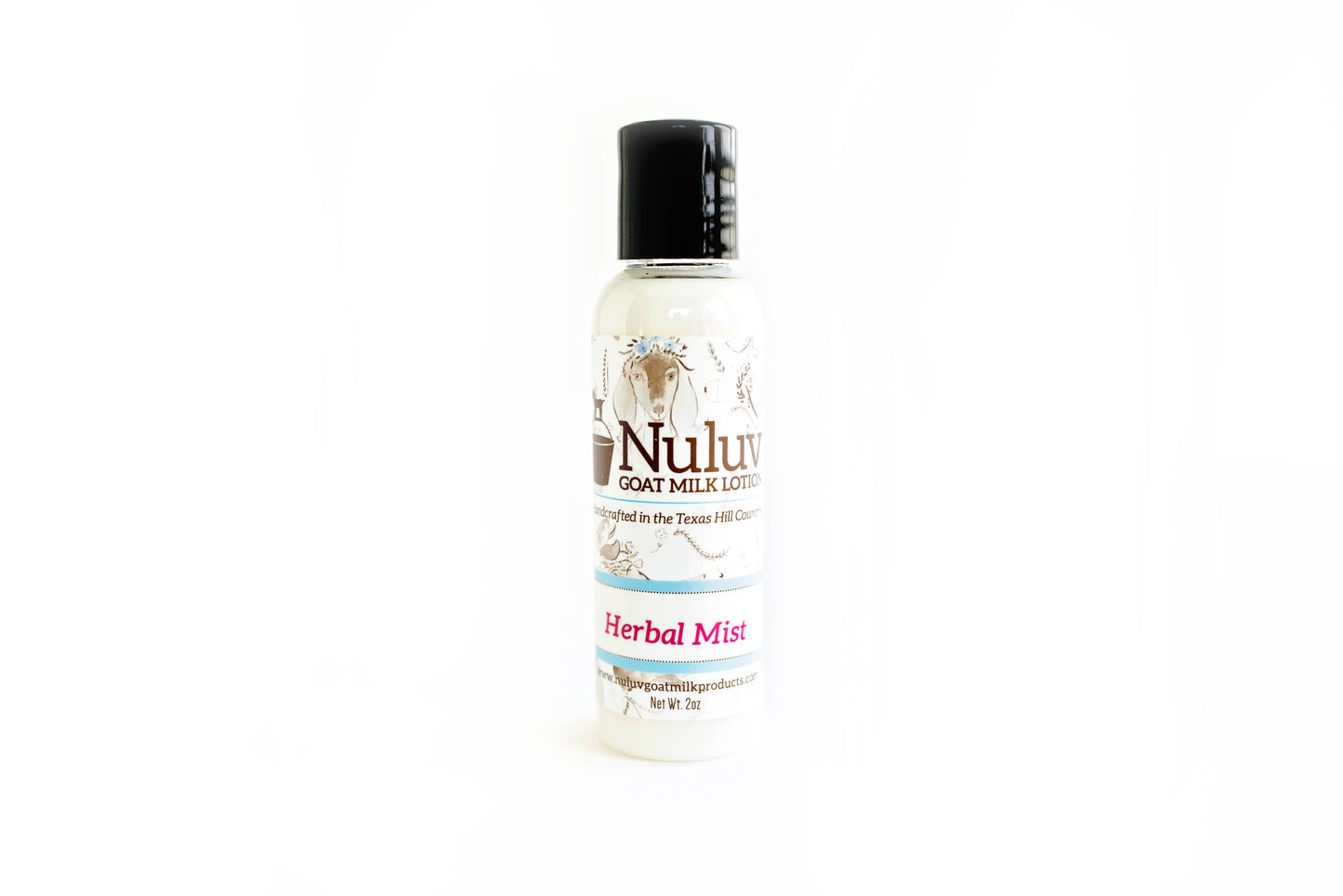 Nuluv Goat Milk Travel Size Lotion - 2oz bottle: Lavender, Black Dress