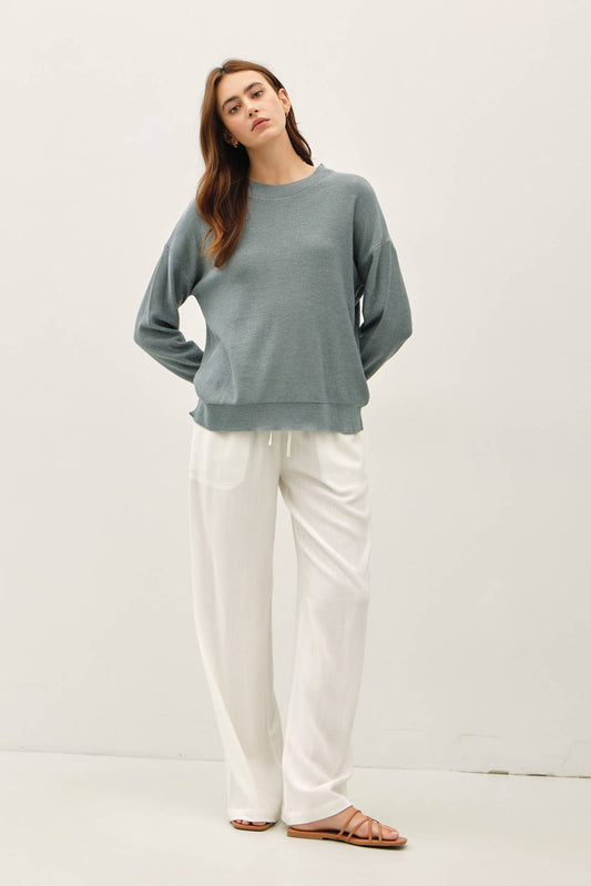 Soft Teal Lightweight Sweater