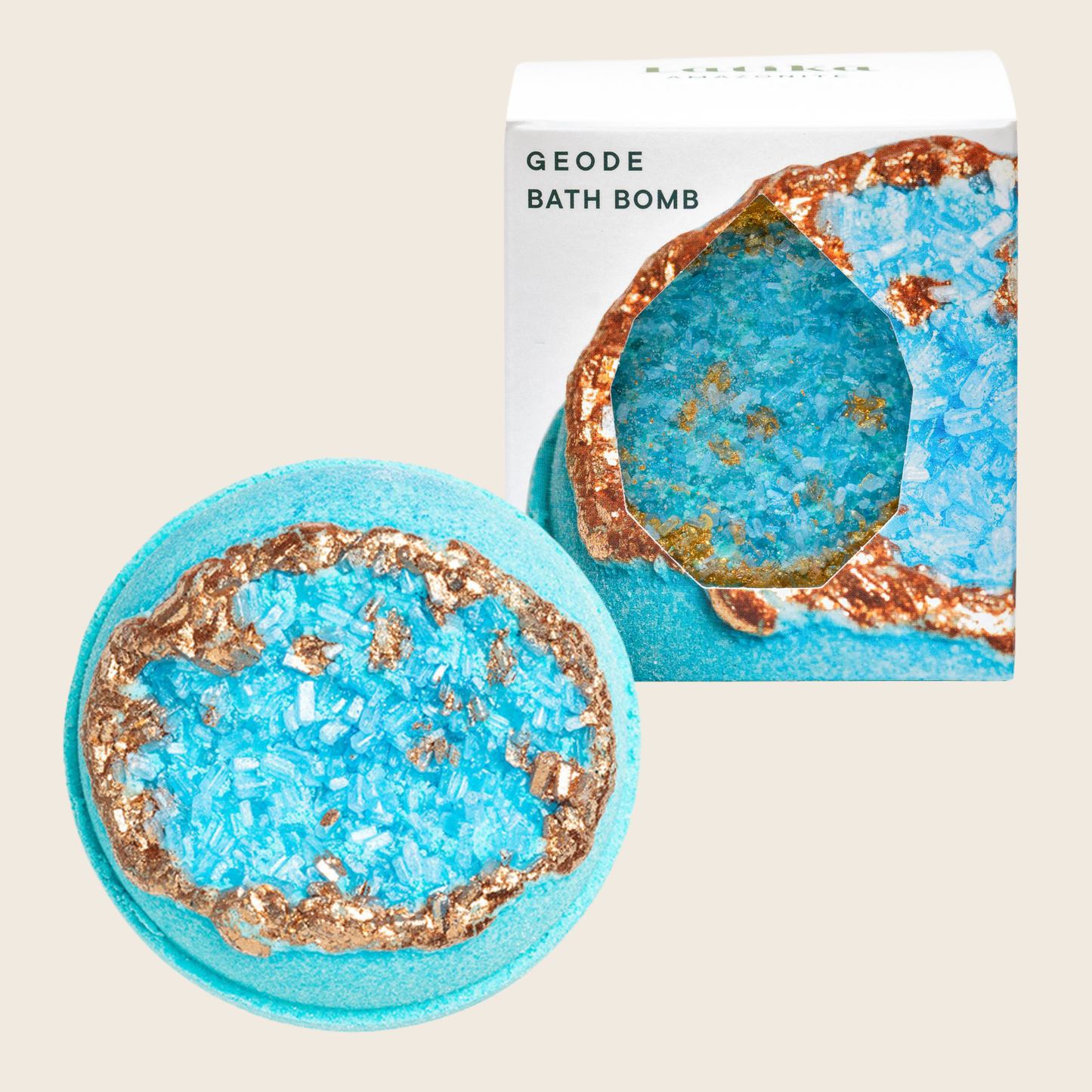 Amazonite Geode Bath Bomb – Ocean & Sea Salt Soak