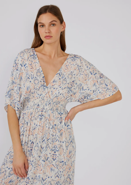 Sunset Skies Kimono Sleeve Caftan Dress or Cover Up