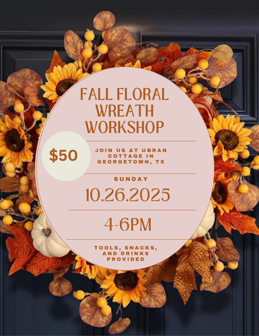 Fall Faux Floral Wreath Workshop