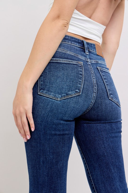 Judy Blue Dark Wash Trouser Flares