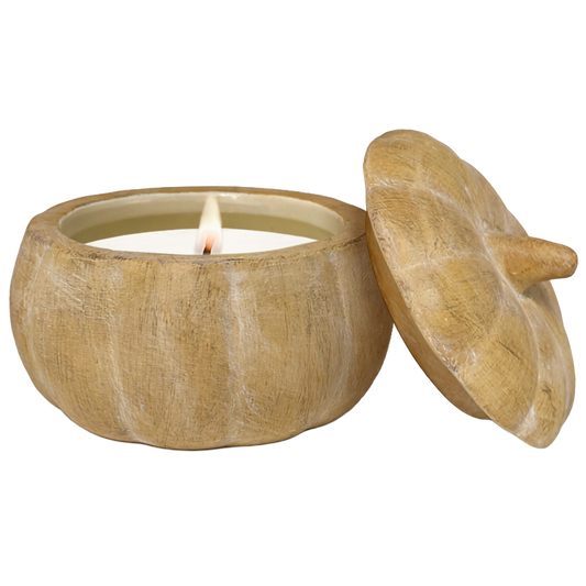 Pumpkin Spice Soy Candle - Ceramic Pumpkin Jar - 8 oz
