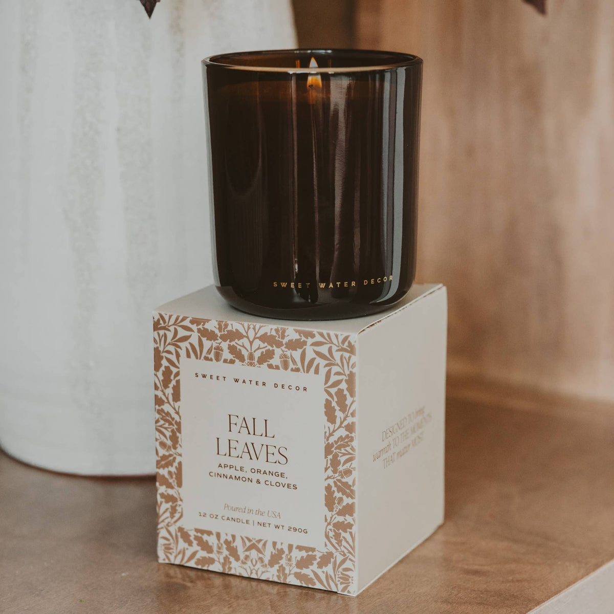 *NEW* Fall Leaves 12 oz Boxed Soy Candle - Fall Decor, Gifts