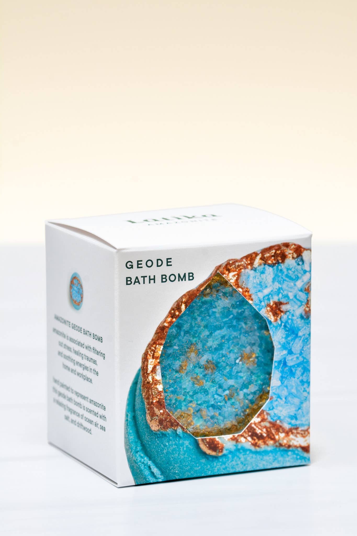 Amazonite Geode Bath Bomb – Ocean & Sea Salt Soak