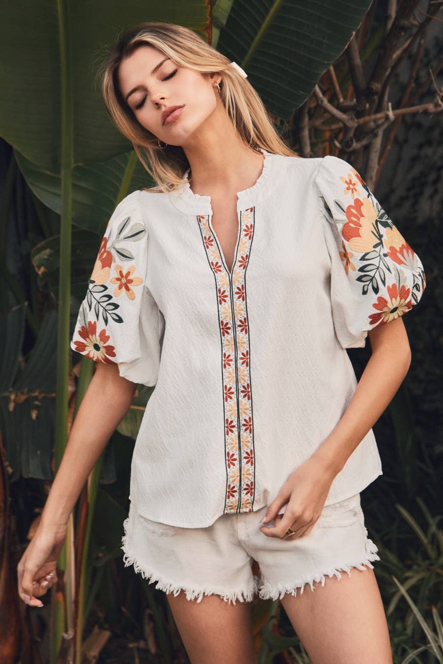 Textured Woven Top