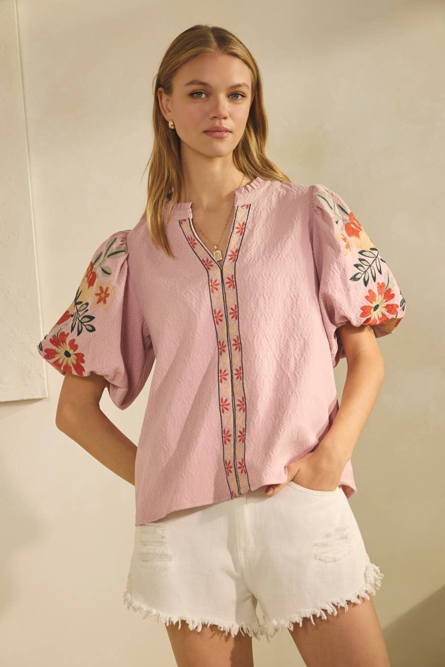Textured Woven Top