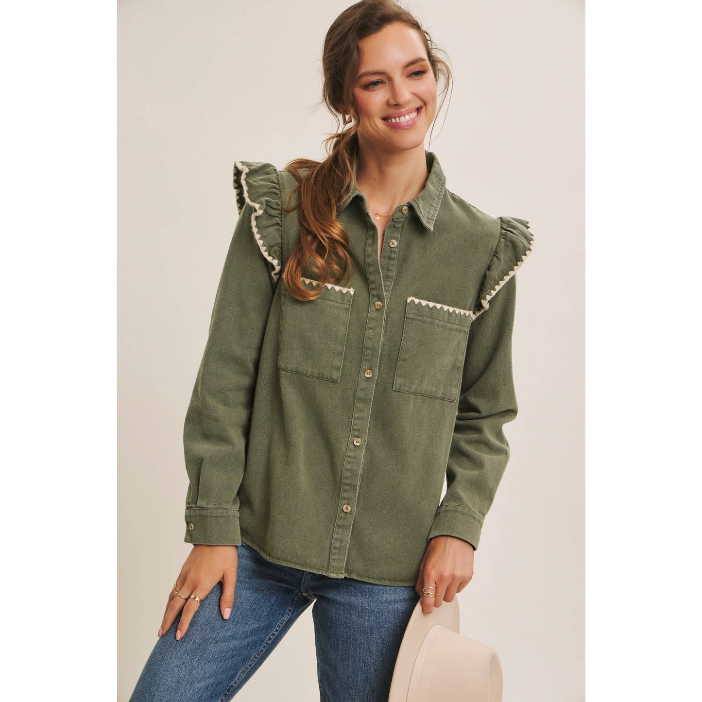 WESTERN STAPLE RUSTIC FLAIR MINERAL-WASHED TWILL SHACKET