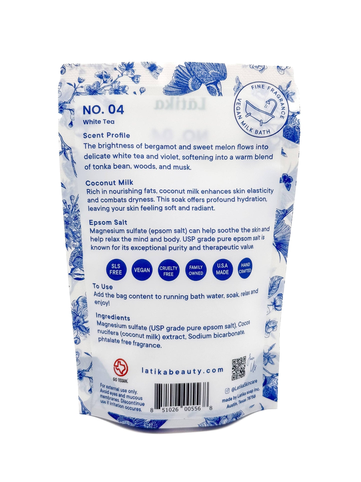 White Tea Soak – Vegan Milk Bath Soak