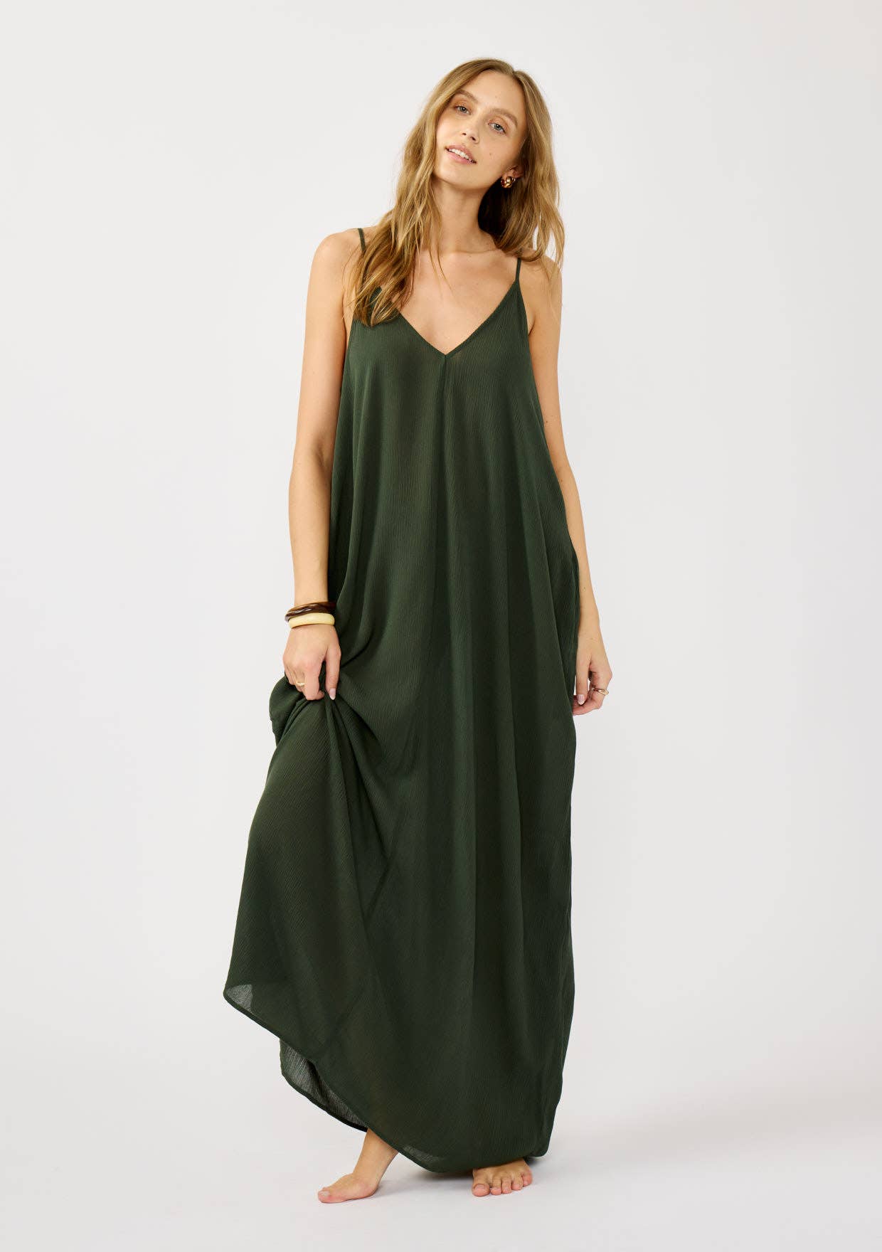 *Coming soon!* The Original V-Neck Cocoon Maxi Dress with Pockets