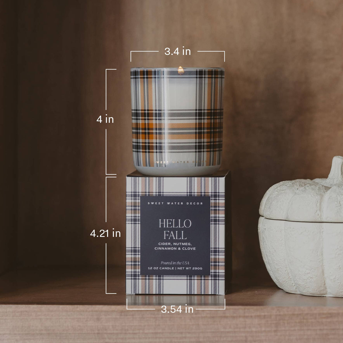 *NEW* Fall Leaves 12 oz Boxed Soy Candle - Fall Decor, Gifts